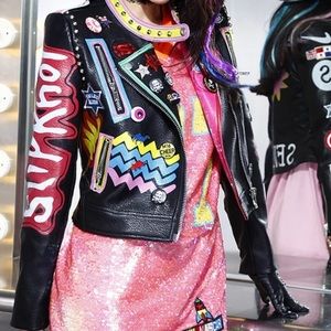 Melinda style motorcycle jacket